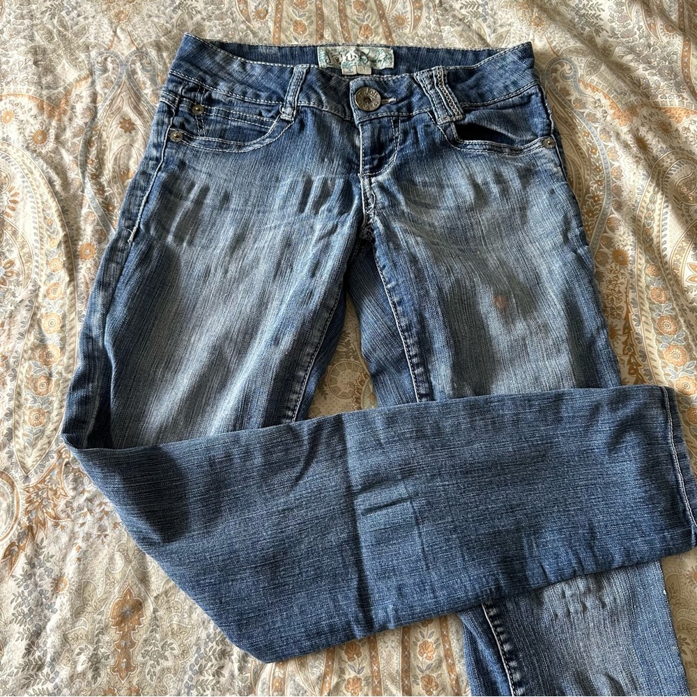 Paint Splotch Skinny Jeans